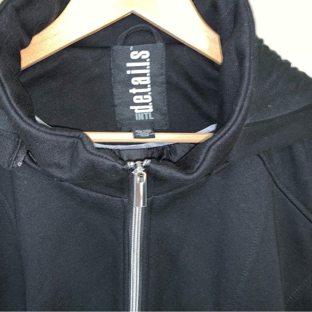 Black Coat Womens 2XL Pea Parka Jacket Soft Removable Hood Preppy Winter CLassic - Picture 4 of 10